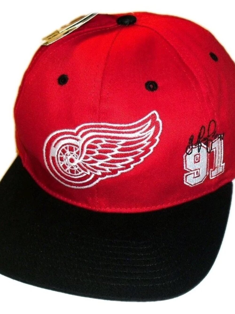 Detroit Red Wings Sergei Fedorov Mens Vintage 90s Snapback hat Cap New Tags Nhl